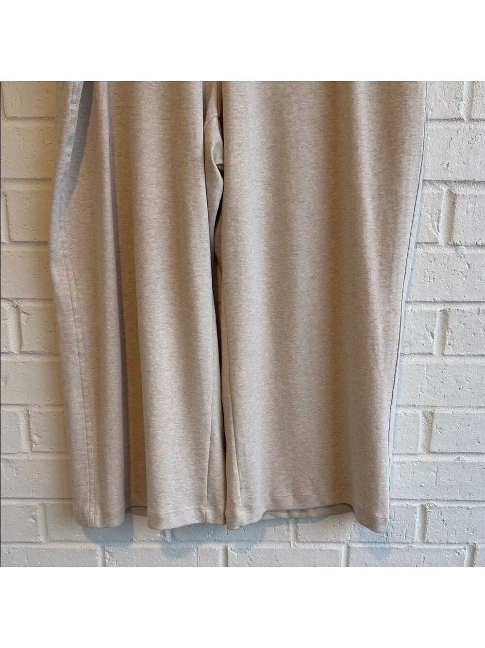 Lands' End Sport Knit High Rise Pull On Elastic Waist Wide Leg Crop Pants Sz XL